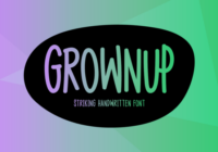 Grownup Font - Featured Image