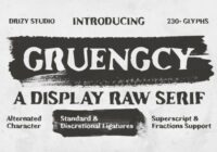Gruengcy Font - Featured Image
