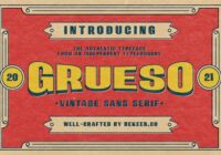 Grueso Font - Featured Image