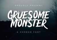 Gruesome Monster Font - Featured Image