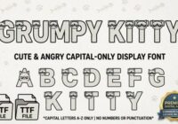 Grumpy Kitty Font - Featured Image