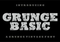 Grunge Basic Font - Featured Image