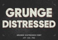Grunge Distressed Font - Featured Image