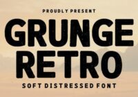 Grunge Retro Font - Featured Image