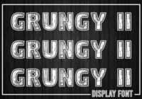 Grungy I I Font - Featured Image