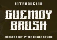 Guemoy Brush Font - Featured Image