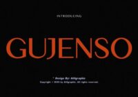 Gujenso Font - Featured Image