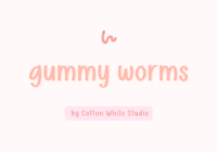 Gummy Worms Font - Featured Image