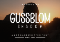 Gussblom Shadow Font - Featured Image
