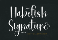 Habelish Signature Font - Featured Image
