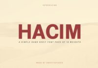 Hacim Family Font - Featured Image