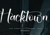 Hacktown Font - Featured Image