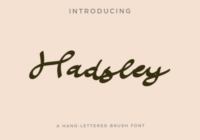 Hadsley Font - Featured Image