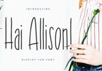 Hai Allison Font - Featured Image