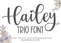 Hailey Trio Font - Featured Image