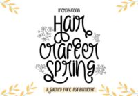 Hair Crafter Spring Font - Featured Image