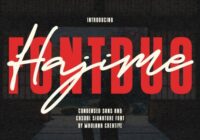 Hajime Font Duo Font - Featured Image