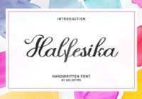 Halfesika Script Font - Featured Image