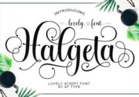 Halgeta Lovely Script Font - Featured Image