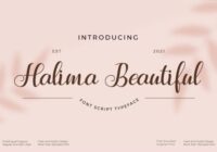 Halima Beautiful Font - Featured Image