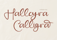 Hallcyra Calligra Font - Featured Image