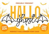 Hallo Ghost Duo Font - Featured Image