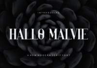 Hallo Malvie Font - Featured Image