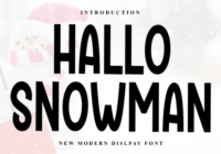 Hallo Snowman Font - Featured Image