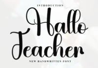 Hallo Teacher Font Font - Featured Image