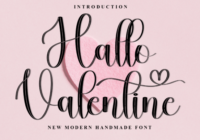 Hallo Valentine Font - Featured Image