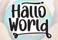 Hallo World Font - Featured Image