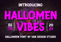 Hallomen Vibes Font - Featured Image