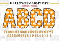 Halloween Army Pumpkin Font - Featured Image