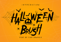 Halloween Brush Font - Featured Image