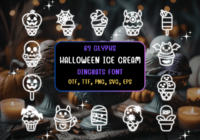 Halloween Ice Cream Font - Featured Image