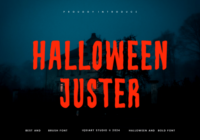 Halloween Juster Font - Featured Image