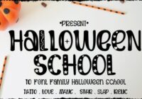 Halloween School Font - Featured Image