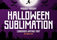 Halloween Sublimation Font - Featured Image