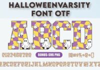 Halloween Varsity Font - Featured Image