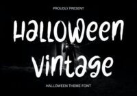 Halloween Vintage Font - Featured Image