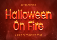 Halloween on Fire Font - Featured Image