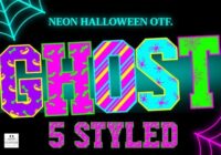 Halloweenneon Spider Font - Featured Image
