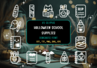 Halloweenschoolsupplies Regular Font - Featured Image