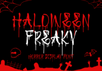 Haloween Freaky Font - Featured Image