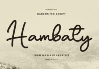 Hambaty Script Font - Featured Image