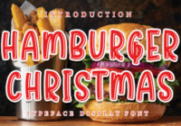 Hamburger Christmas Font - Featured Image