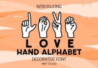 Hand Alphabet Font - Featured Image