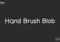 Hand Brush Blob Font - Featured Image