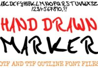 Hand Drawn Marker Font - Featured Image
