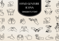 Hand Gesture Icons Font - Featured Image